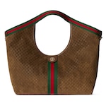 medium brown GG suede