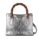 metallic silver and grey