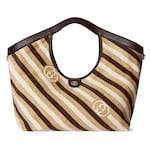 ivory, beige and brown chenille