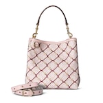 rosafarbener und roter GG Stoff