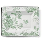 porcelana blanca y verde