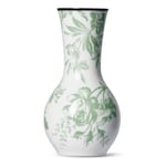white and green porcelain