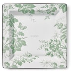 white and green porcelain