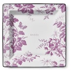 white and purple porcelain