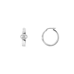 グッチ インターロッキング〕フープピアス ・スターリングシルバー