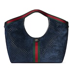 dark blue GG suede