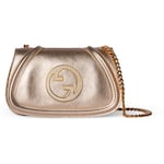 metallic gold leather