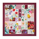 burdeos y multicolor