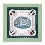 日本限定 ヒグチユウコ コットン ハンカチ ・ターコイズ＆アイボリー