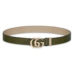 cuir GG vert et beige