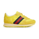 yellow GG nylon and suede