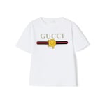 チルドレンズ〕プリント コットン Tシャツ ・ホワイト | GUCCI公式