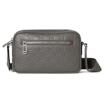 grey GG leather