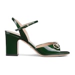 cuir verni vert