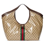 قماش GG باللونين الرملي والبني