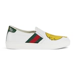 Children's Gucci Ace slip-on sneakers in white leather | GUCCI® US