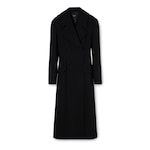 Double-breasted wool coat in black | GUCCI® US