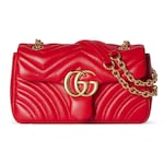 bright red leather