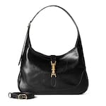 black hand-treated leather