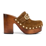 pelle scamosciata GG marrone