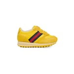 nylon GG e pelle scamosciata giallo