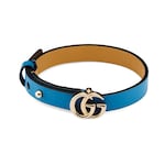 peacock blue leather