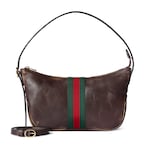 brown hand-treated leather