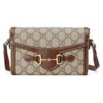 beige and dark brown GG Supreme