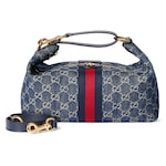 denim con GG azul y blanco