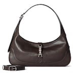 dark brown leather