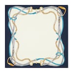 blanc cassé et bleu