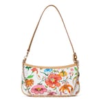 white and multicolor nylon