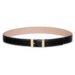 schwarzes Leder