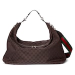 Brera large crossbody bag in dark brown GG canvas | GUCCI® US