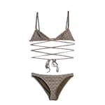 beige e marrone scuro