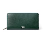 dark green leather