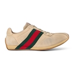 sand mesh and suede
