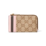 sand and brown GG coated canvas