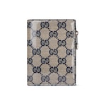 beige and blue GG leather