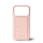 Case for iPhone 17 Pro in light pink leather | GUCCI® US