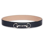 blaues Leder