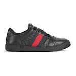 schwarzes Leder