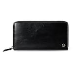 black textured leather