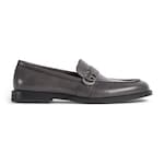 dark grey leather