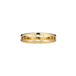 グッチ インターロッキング〕2バンド 18K リング ・18K イエロー