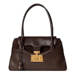 dark brown leather