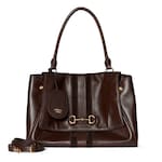 dark brown leather