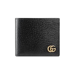 ダブルG 二つ折り カードケース ウォレット ・ブラック レザー | GUCCI公式