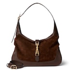 dark brown GG suede