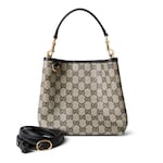 beige and black GG canvas